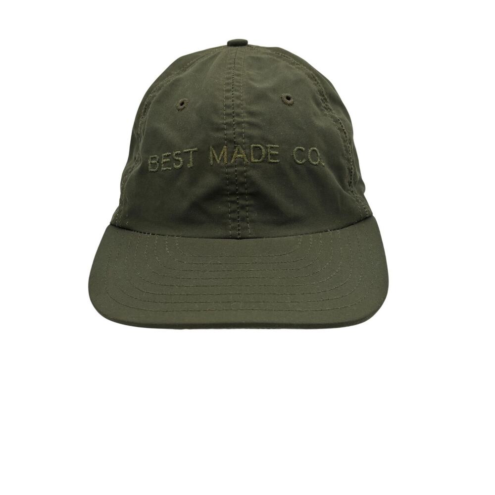 Best Made Co Ventile Cotton Leather Strapback Hat Baseball Cap USA